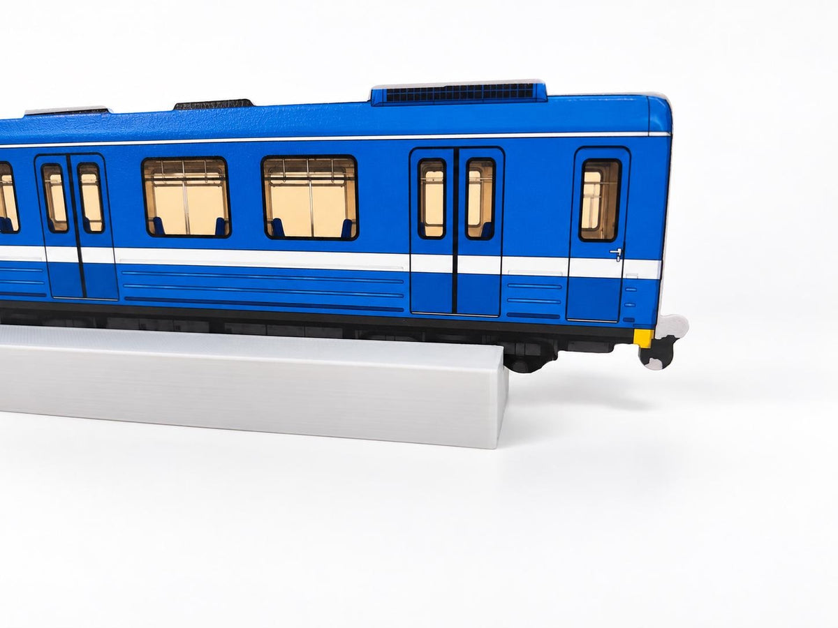 Stockholm Graffiti Practice Train, 3D Printed Metro Train Model, Acrylic Marker Canvas, Street Art Collectible