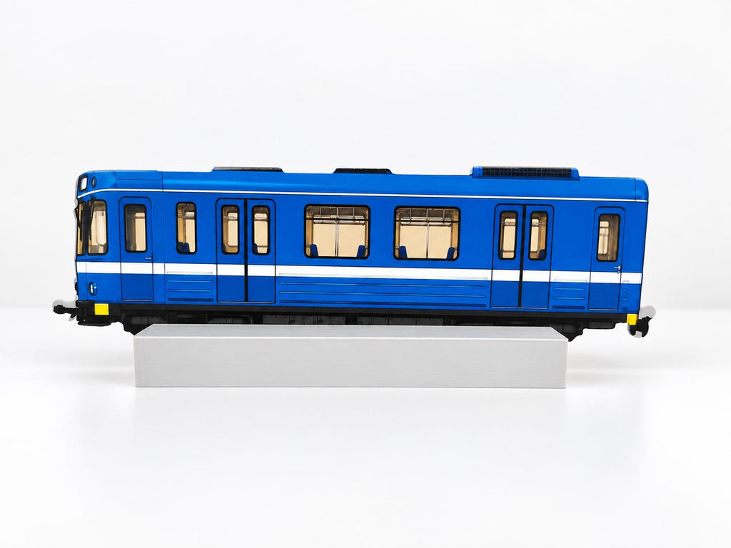 Stockholm Graffiti Practice Train, 3D Printed Metro Train Model, Acrylic Marker Canvas, Street Art Collectible