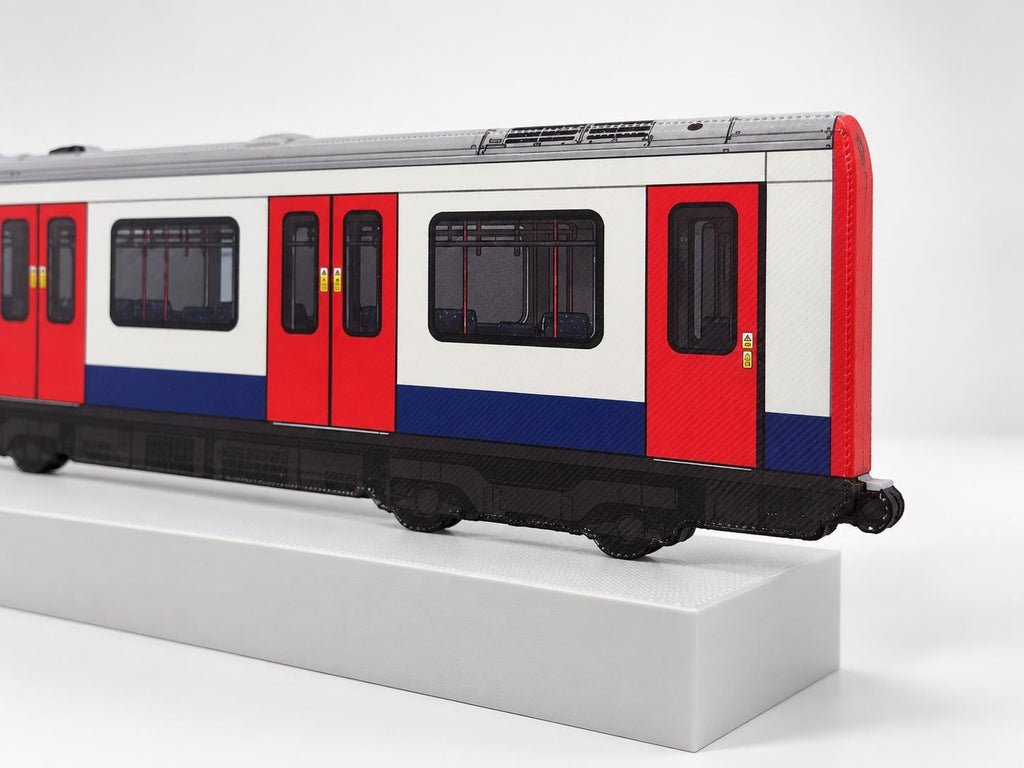 Stockholm Graffiti Practice Train, 3D Printed Metro Train Model, Acrylic Marker Canvas, Street Art Collectible