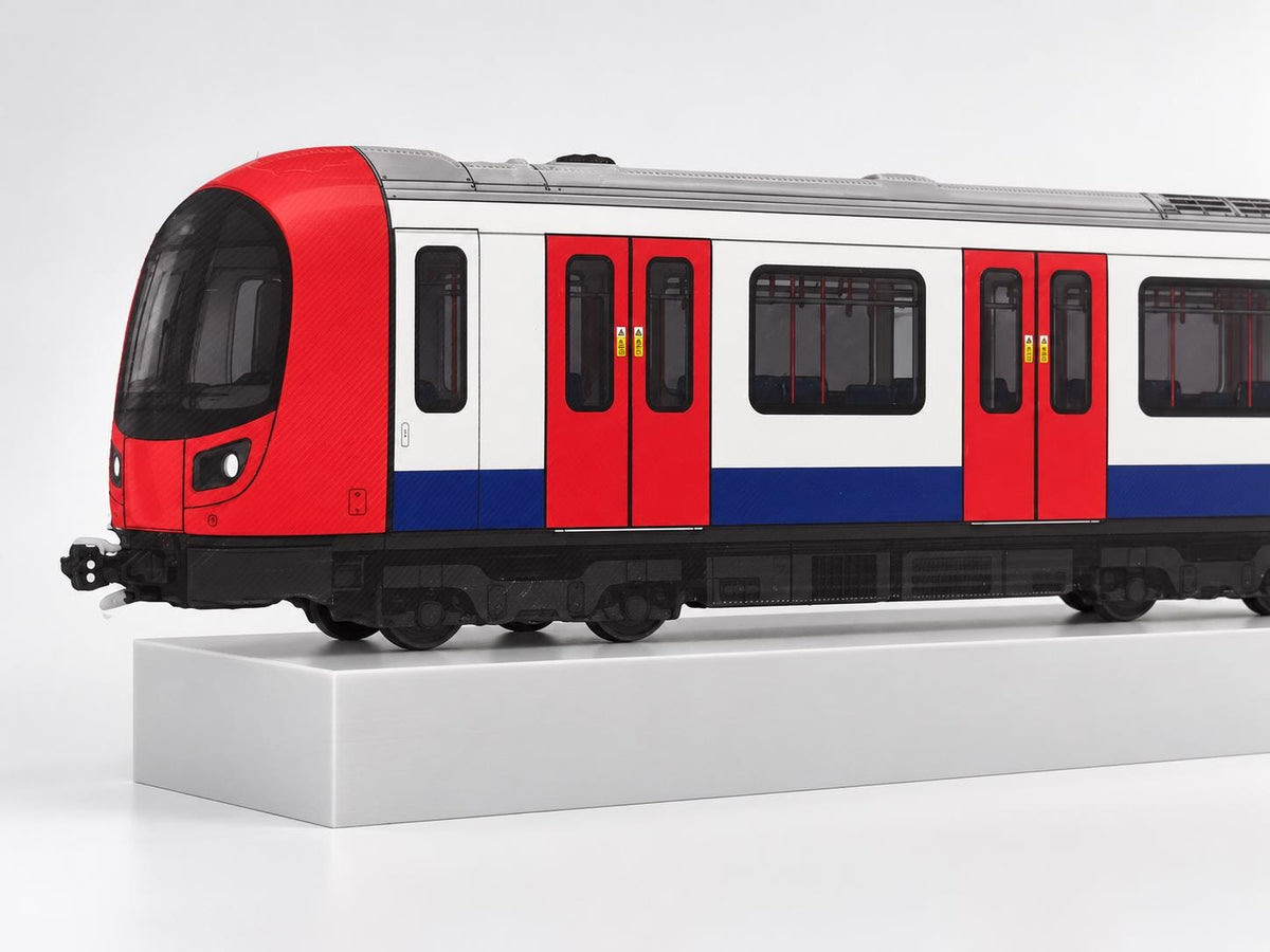 Stockholm Graffiti Practice Train, 3D Printed Metro Train Model, Acrylic Marker Canvas, Street Art Collectible
