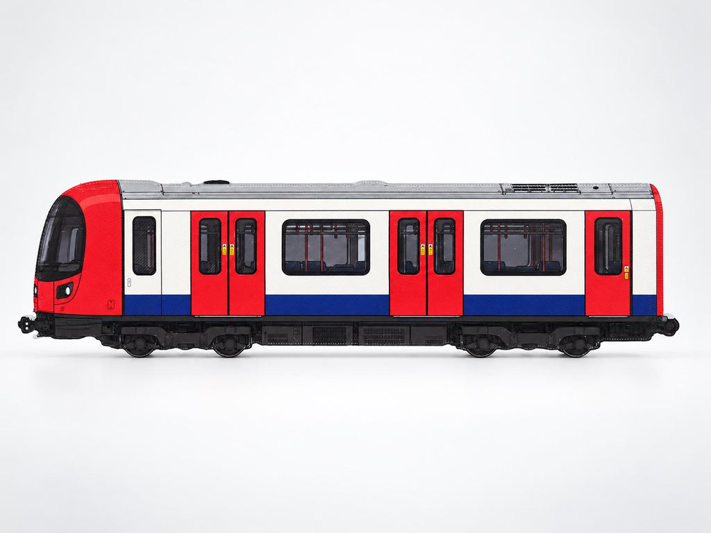 Stockholm Graffiti Practice Train, 3D Printed Metro Train Model, Acrylic Marker Canvas, Street Art Collectible