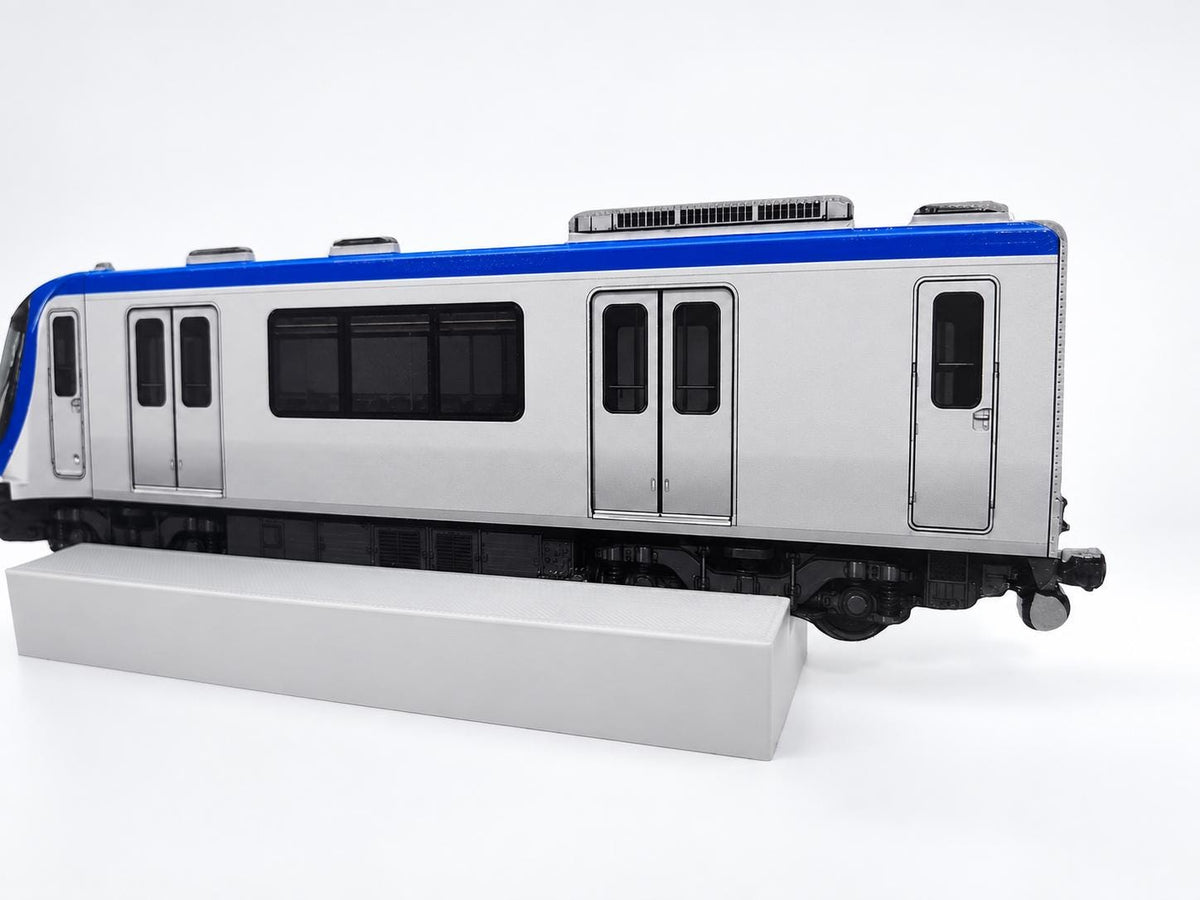 São Paulo Graffiti Practice Train, 3D Printed Rail Model, Acrylic Marker Canvas, Street Art Collectible