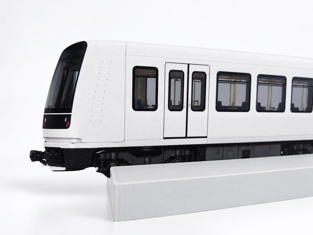 Copenhagen Graffiti Practice Train, 3D Printed Metro Train Model, Acrylic Marker Canvas, Street Art Collectible