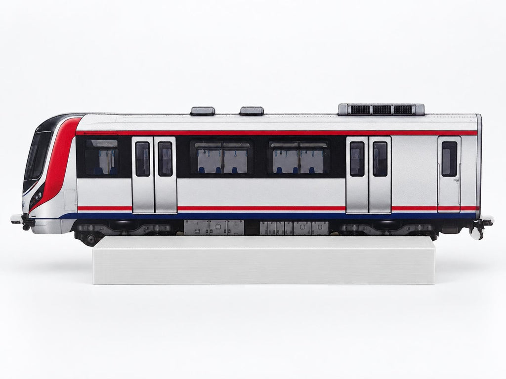 Istanbul Graffiti Practice Train, 3D Printed Urban Rail Model, Acrylic Marker Canvas, Street Art Collectible