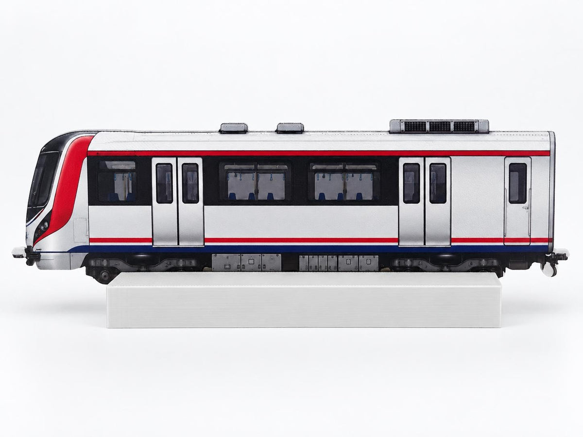 Istanbul Graffiti Practice Train, 3D Printed Urban Rail Model, Acrylic Marker Canvas, Street Art Collectible