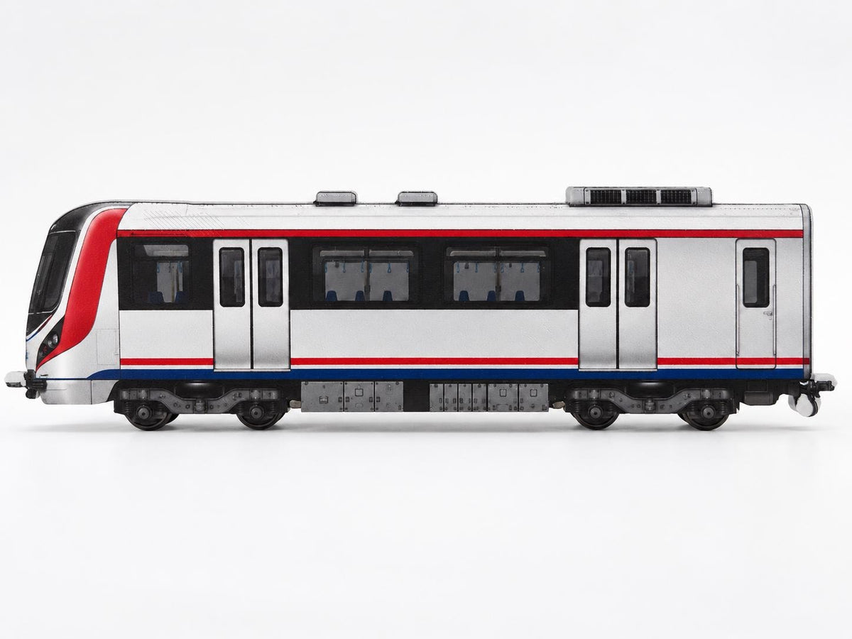 Istanbul Graffiti Practice Train, 3D Printed Urban Rail Model, Acrylic Marker Canvas, Street Art Collectible