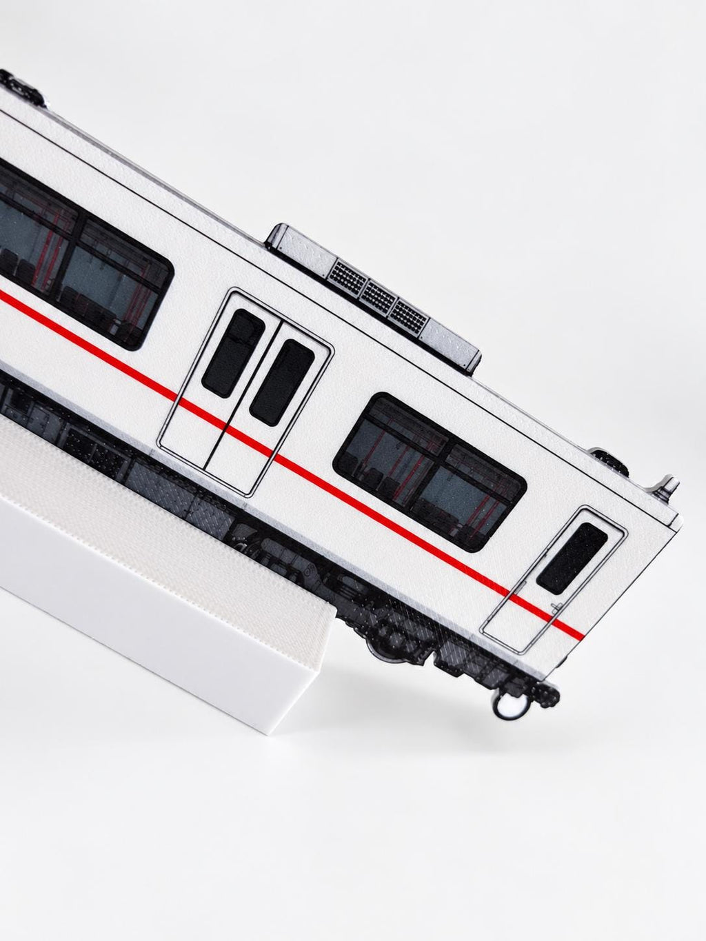 Vienna Graffiti Practice Train, 3D Printed Urban Rail Model, Acrylic Marker Canvas, Street Art Collectible