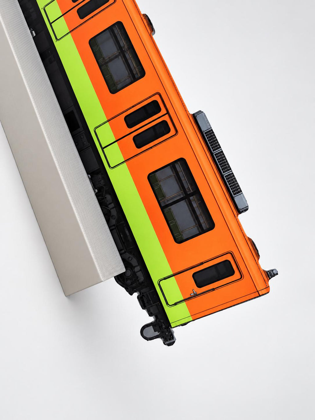 Mexico City Graffiti Practice Train, 3D Printed Metro Train Model, Acrylic Marker Canvas, Street Art Collectible