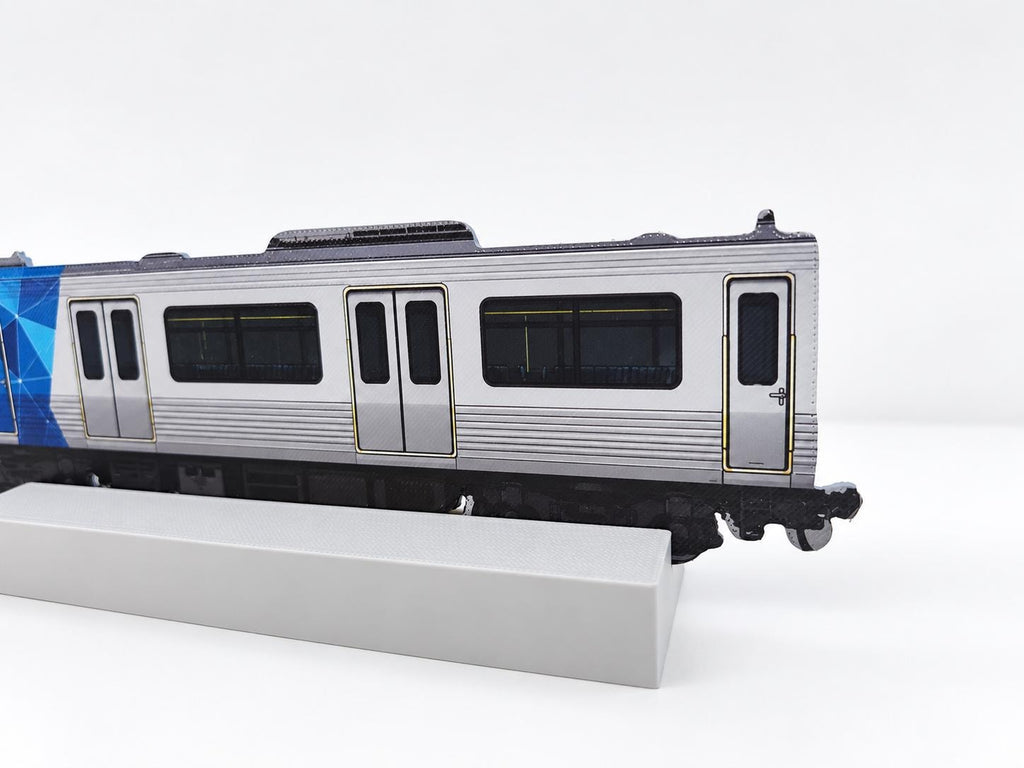Melbourne Graffiti Practice Train, 3D Printed Urban Rail Model, Acrylic Marker Canvas, Street Art Collectible