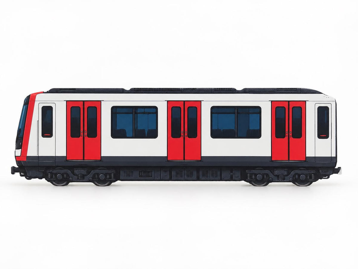 Hamburg Graffiti Practice Train, 3D Printed Urban Rail Model, Acrylic Marker Canvas, Street Art Collectible