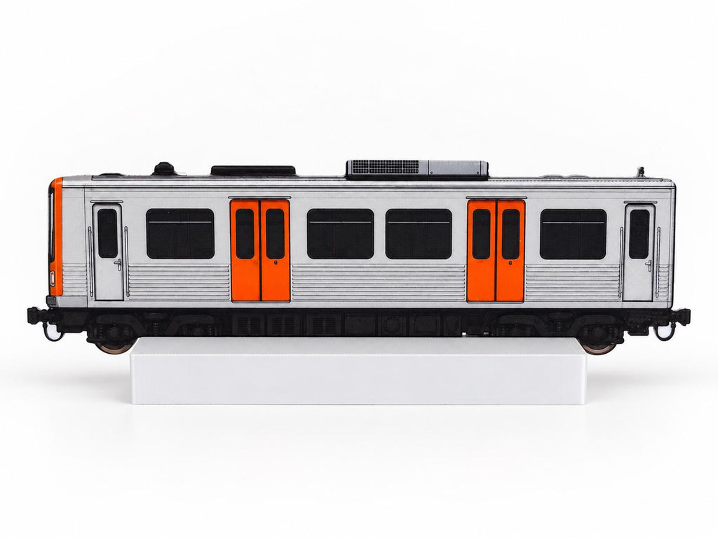 Athens Graffiti Practice Train, 3D Printed Metro Train Model, Acrylic Marker Canvas, Street Art Collectible