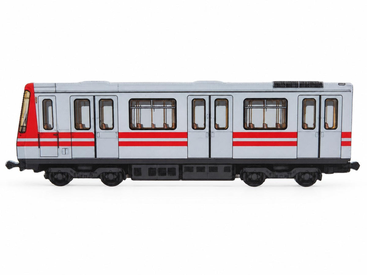 Bucharest Graffiti Practice Train, 3D Printed Metro Train Model, Acrylic Marker Canvas, Street Art Collectible