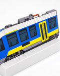 German Regional Graffiti Practice Train, 3D Printed Rail Model, Paintable with Acrylic Markers, Urban Rail Art Collectible, 20x10 cm