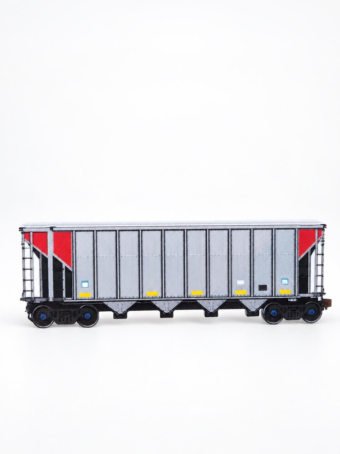 US Freight Graffiti Practice Wagon, 3D Printed Freight Car, Paintable with Acrylic Markers, Rail Art Collectible, 20x10 cm