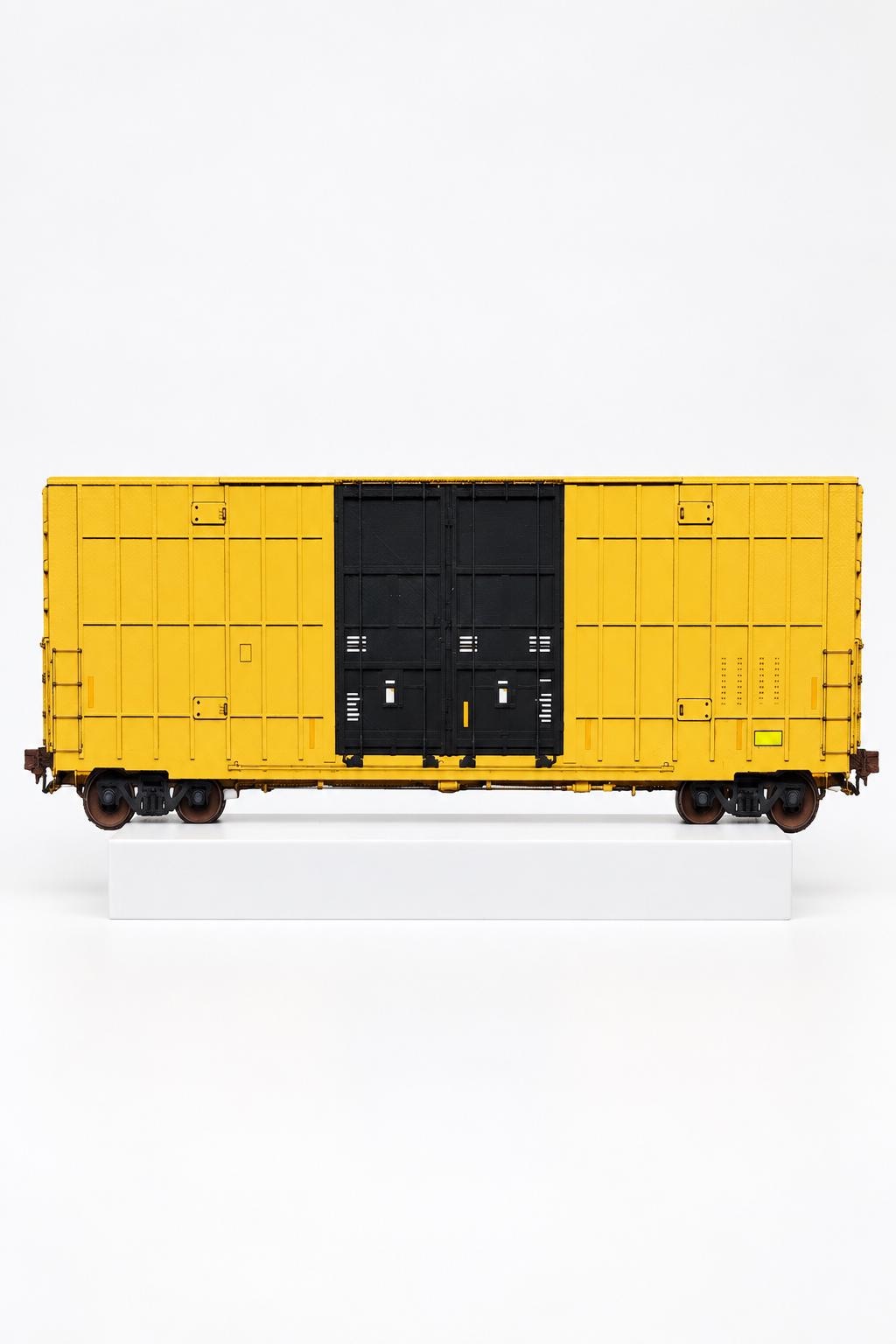 US Boxcar Graffiti Practice Wagon, 3D Printed Freight Car, Paintable with Acrylic Markers, Rail Art Collectible, 20x10 cm