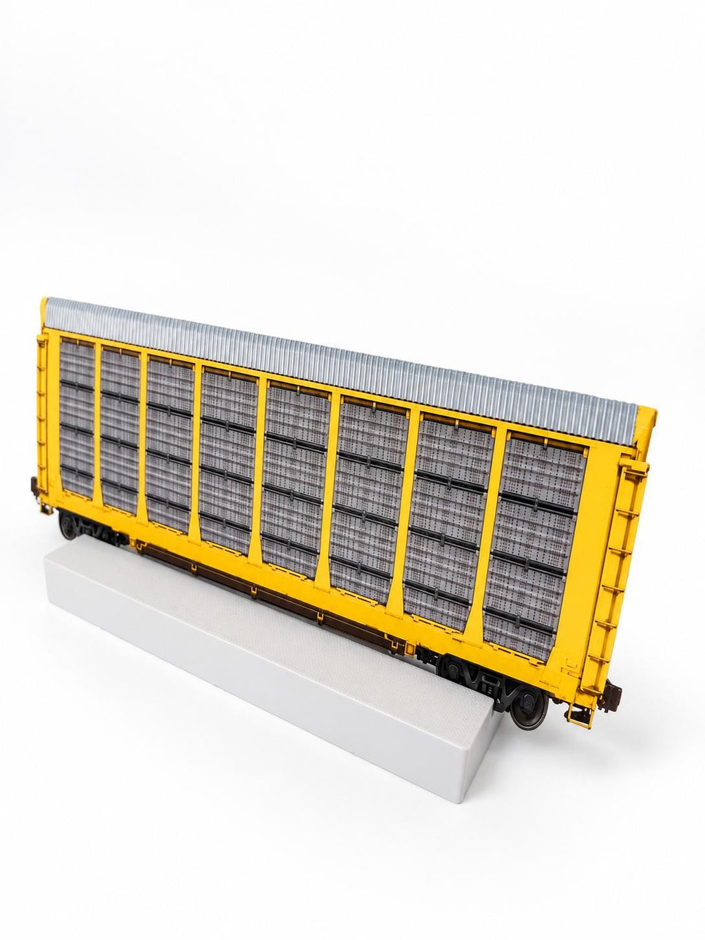 US Autorack Graffiti Practice Wagon, 3D Printed Freight Car, Paintable with Acrylic Markers, Rail Art Collectible, 20x10 cm