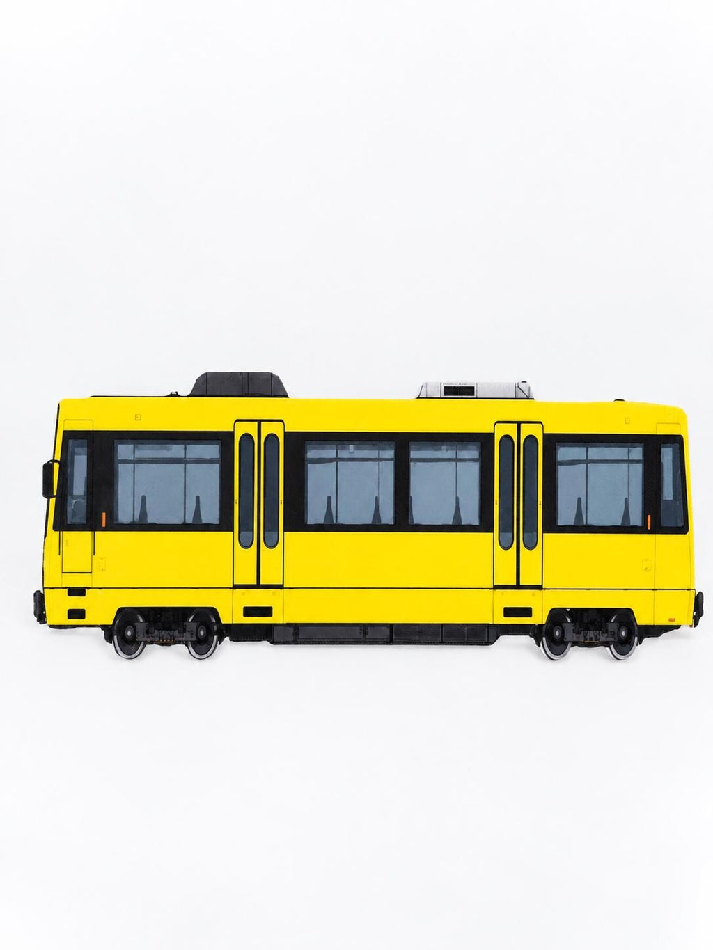 Stuttgart Karlsruhe Graffiti Practice Train, 3D Printed German Urban Rail, Paintable with Acrylic Markers, Rail Art, 20x10 cm