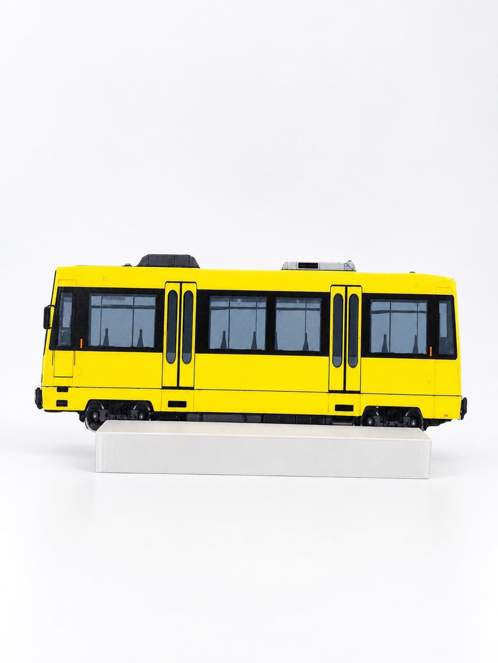 Stuttgart Karlsruhe Graffiti Practice Train, 3D Printed German Urban Rail, Paintable with Acrylic Markers, Rail Art, 20x10 cm