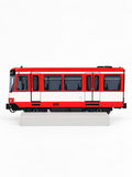 Düsseldorf Duisburg Tram Graffiti Practice Train, 3D Printed German Urban Rail, Paintable with Acrylic Markers, Rail Art, 20x10 cm