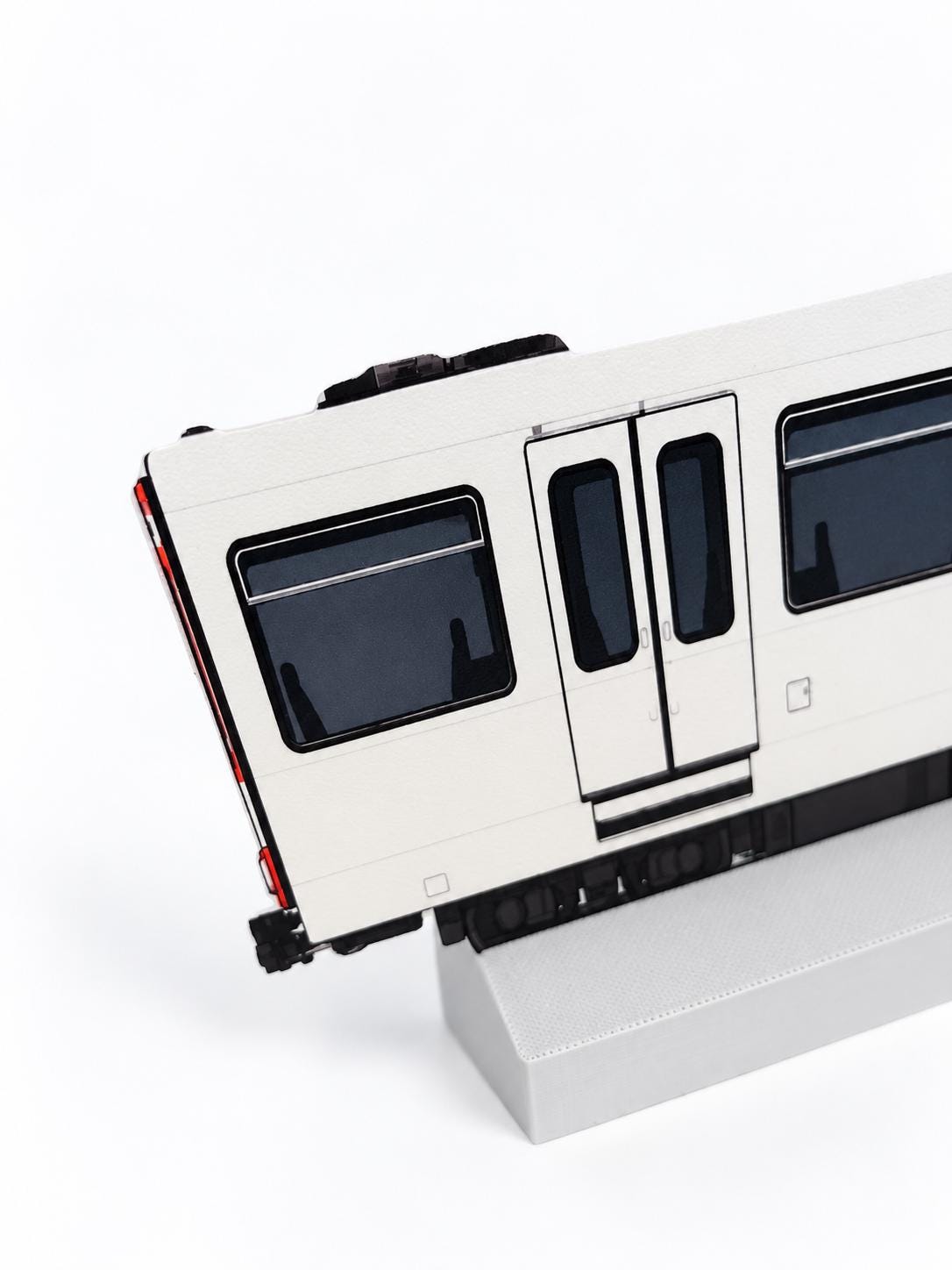 Cologne Urban Rail Graffiti Practice Train, 3D Printed German Tram, Paintable with Acrylic Markers, Rail Art, 20x10 cm