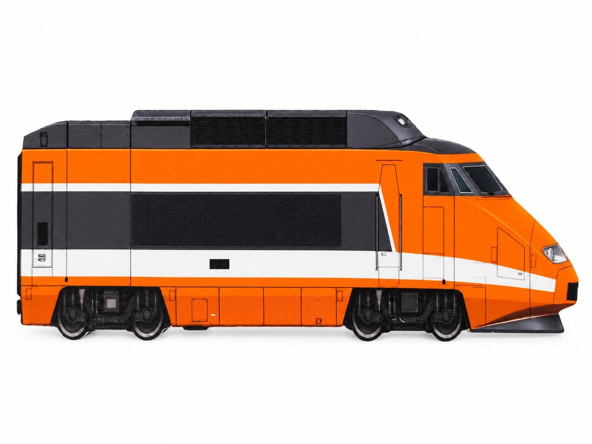 Classic French High-Speed Graffiti Practice Train, 3D Printed Rail Model, Paintable with Acrylic Markers, Rail Art, 20x10 cm