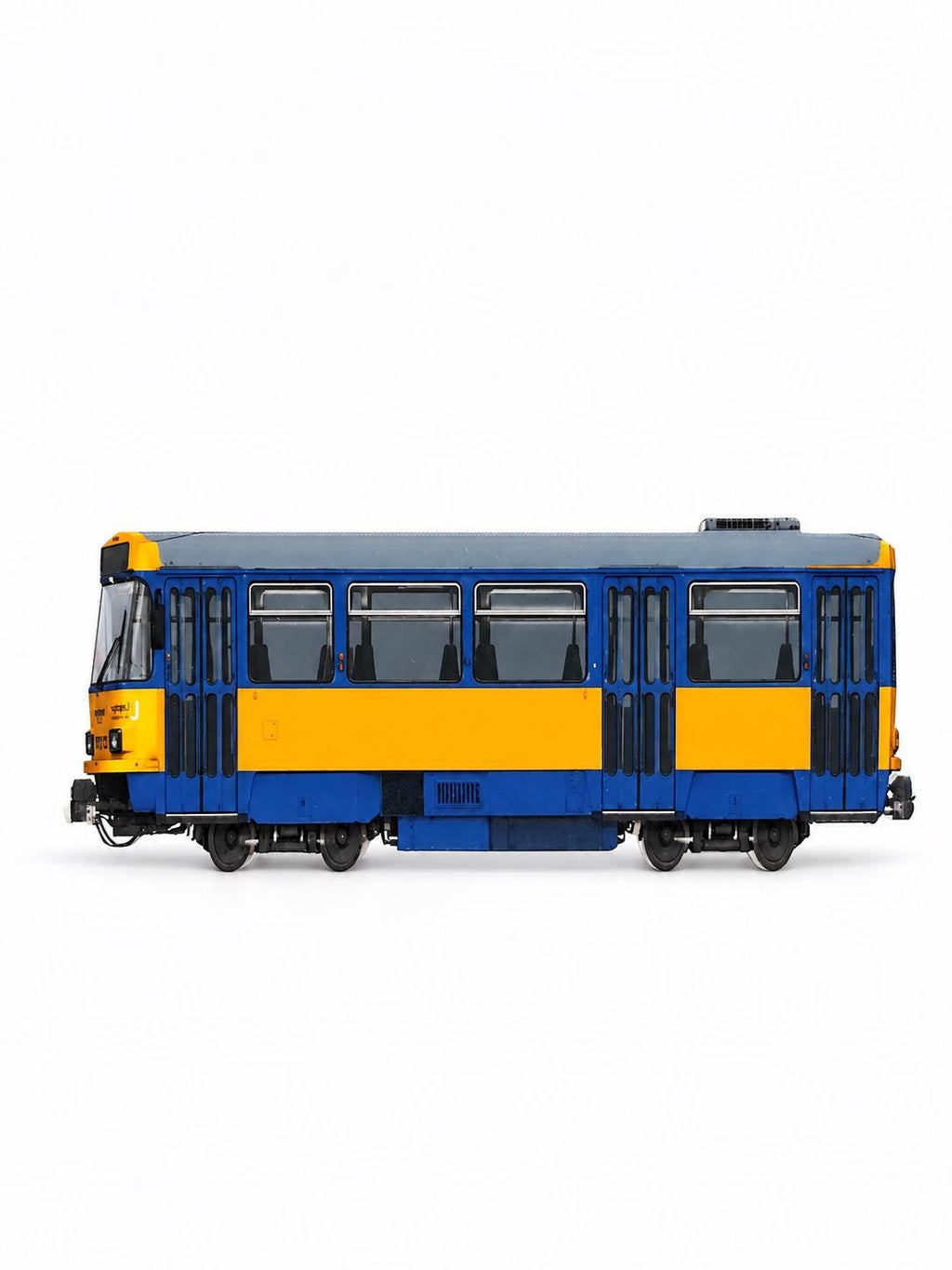 Leipzig Tram Graffiti Practice Train, 3D Printed German Urban Rail, Paintable with Acrylic Markers, Rail Art, 20x10 cm