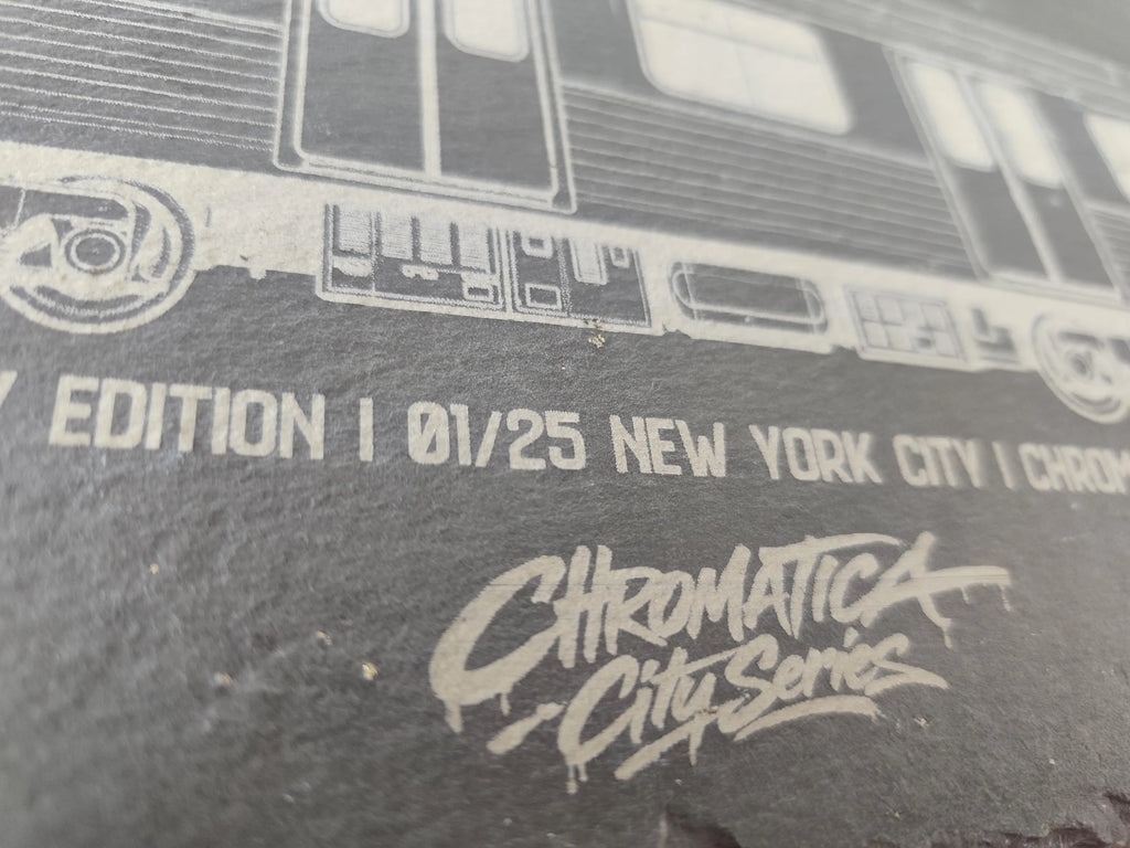 New York City Subway Slate Art – Laser-Engraved Limited Edition