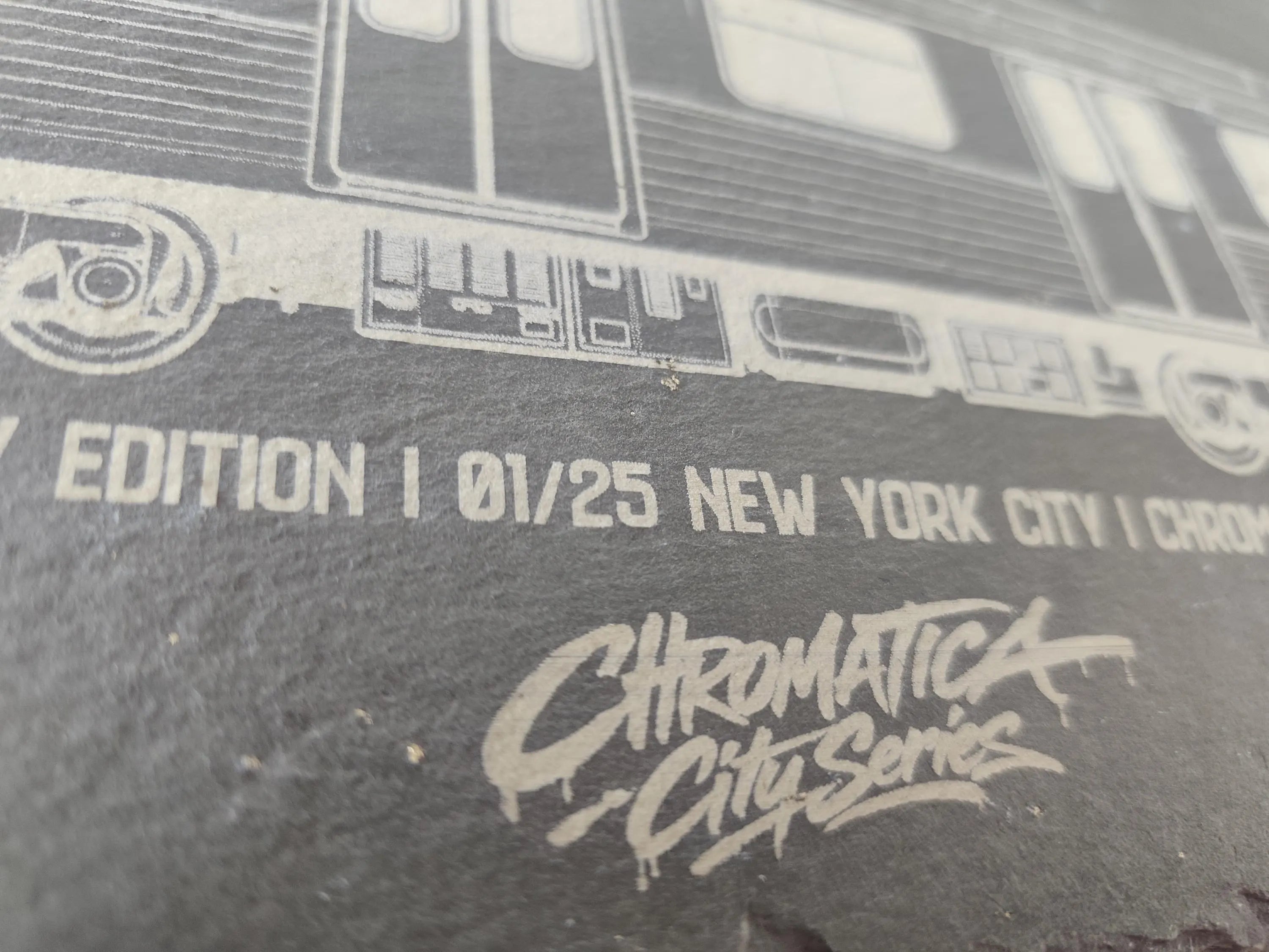 New York City Subway Slate Art – Laser-Engraved Limited Edition