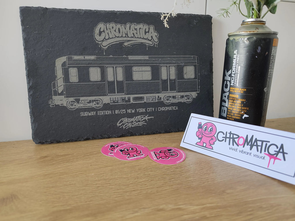 New York City Subway Slate Art – Laser-Engraved Limited Edition