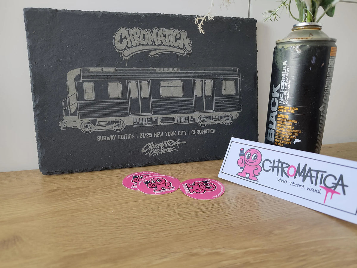 New York City Subway Slate Art – Laser-Engraved Limited Edition