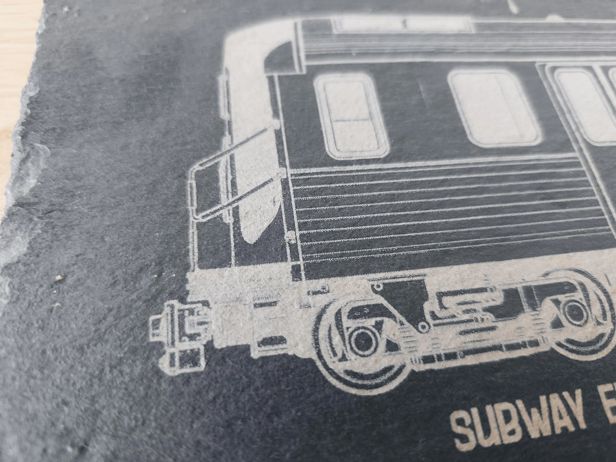 New York City Subway Slate Art – Laser-Engraved Limited Edition