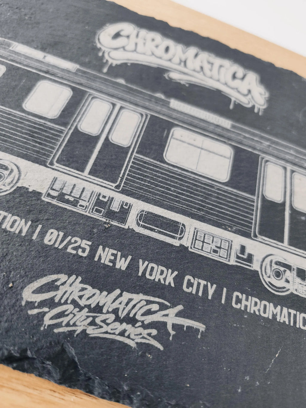 New York City Subway Slate Art – Laser-Engraved Limited Edition