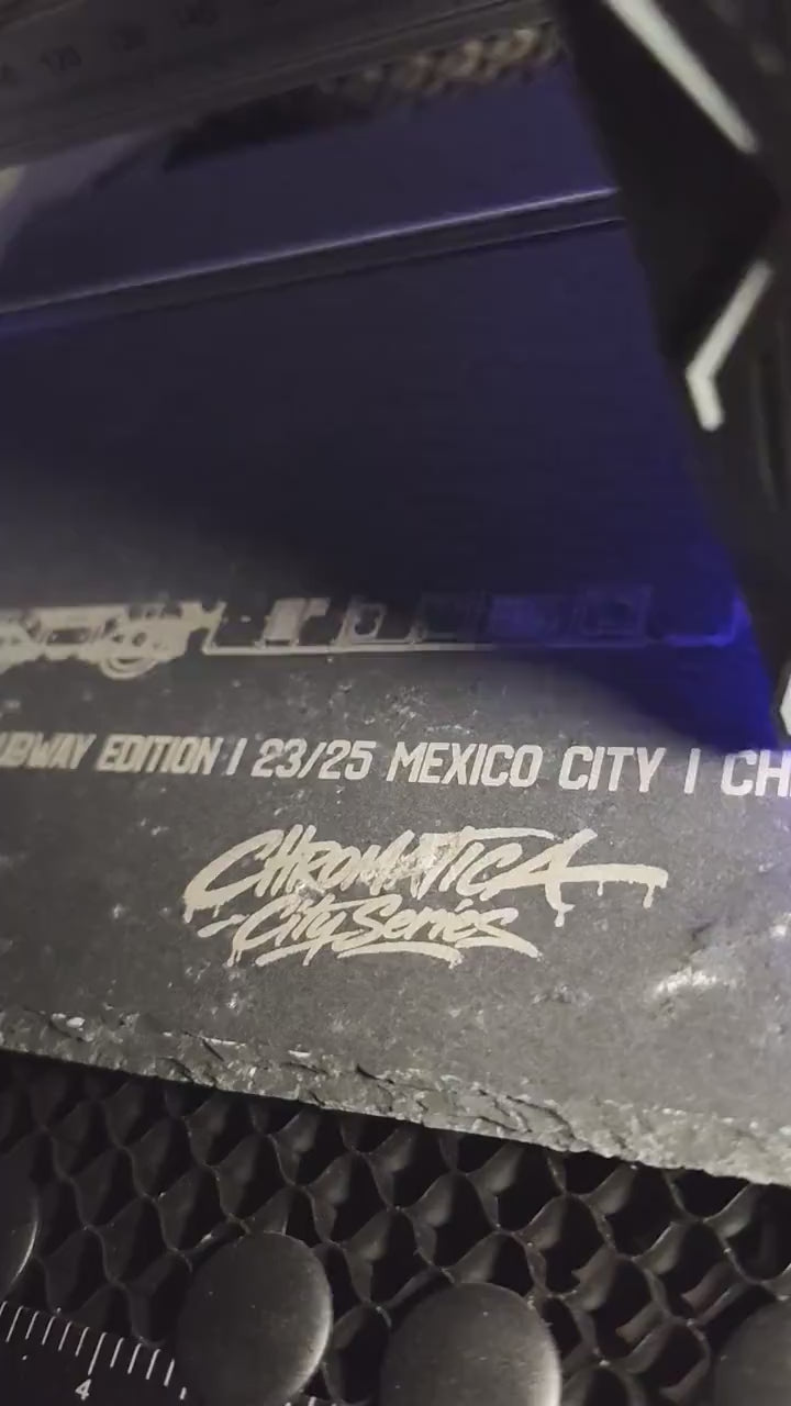 Mexico City Metro Slate Art – Laser-Engraved Limited Edition