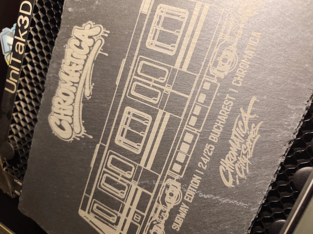 Bucharest Metro Slate Art – Laser-Engraved Limited Edition