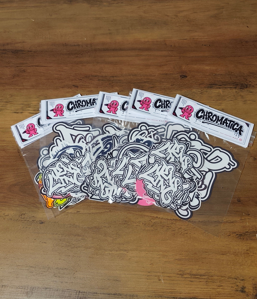 15 Graffiti and Street Art Stickers – Urban Slap Pack – Vinyl & Paper Mix – Outdoor Ready