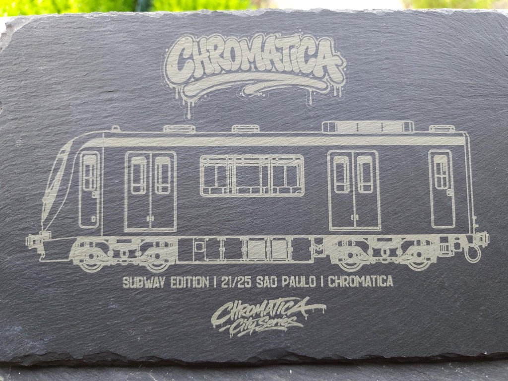 São Paulo Metrô Slate Art – Laser-Engraved Limited Edition