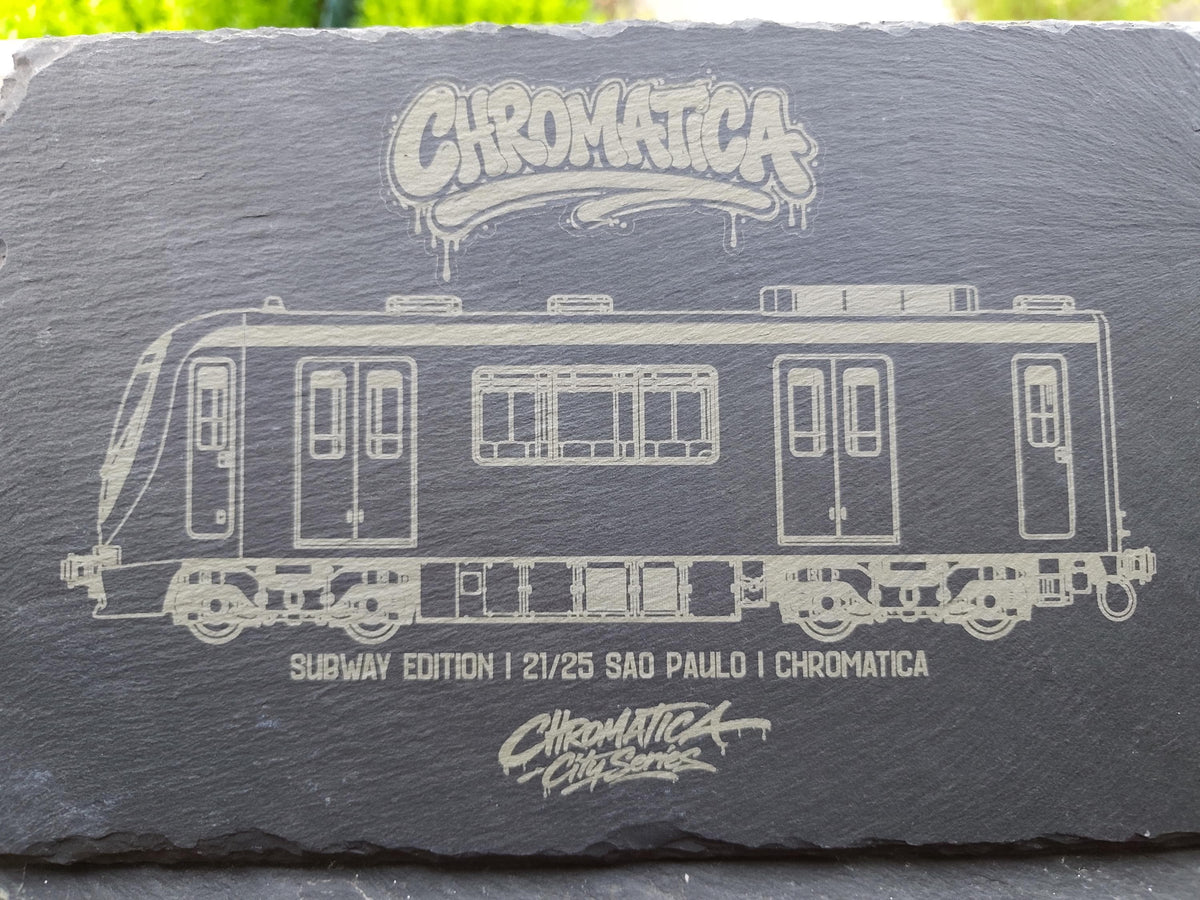 São Paulo Metrô Slate Art – Laser-Engraved Limited Edition