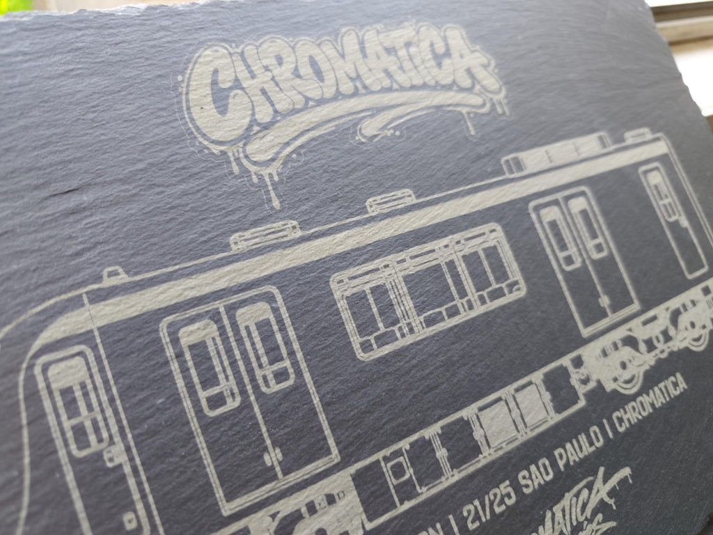 São Paulo Metrô Slate Art – Laser-Engraved Limited Edition