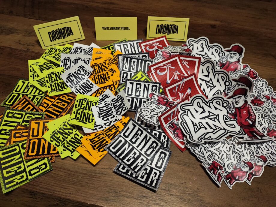 Graffiti und Streetart Sticker Set 2, 15-teilig, Aufkleber, Urban Art, Street Art, Tags. Für Laptop, Skateboard geeignet