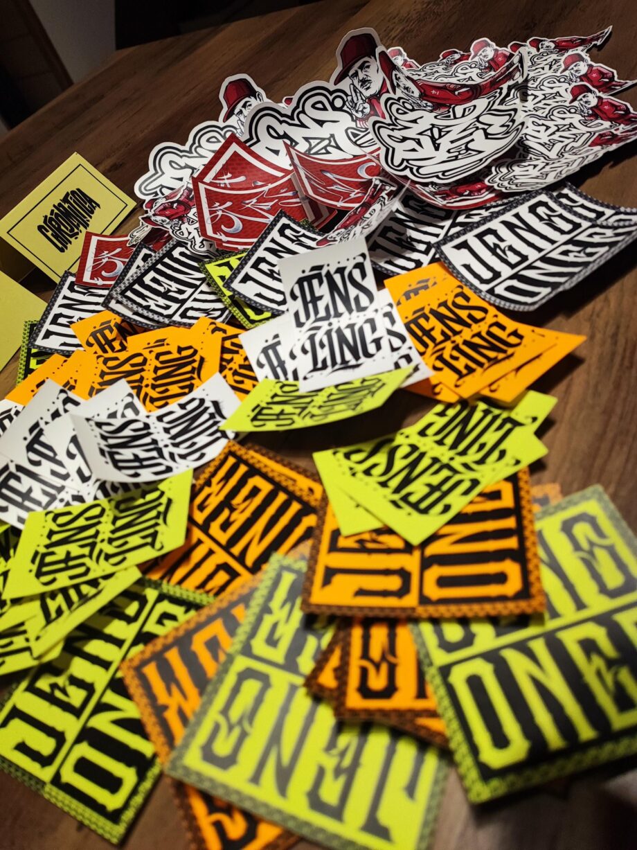 Graffiti und Streetart Sticker Set 2, 15-teilig, Aufkleber, Urban Art, Street Art, Tags. Für Laptop, Skateboard geeignet