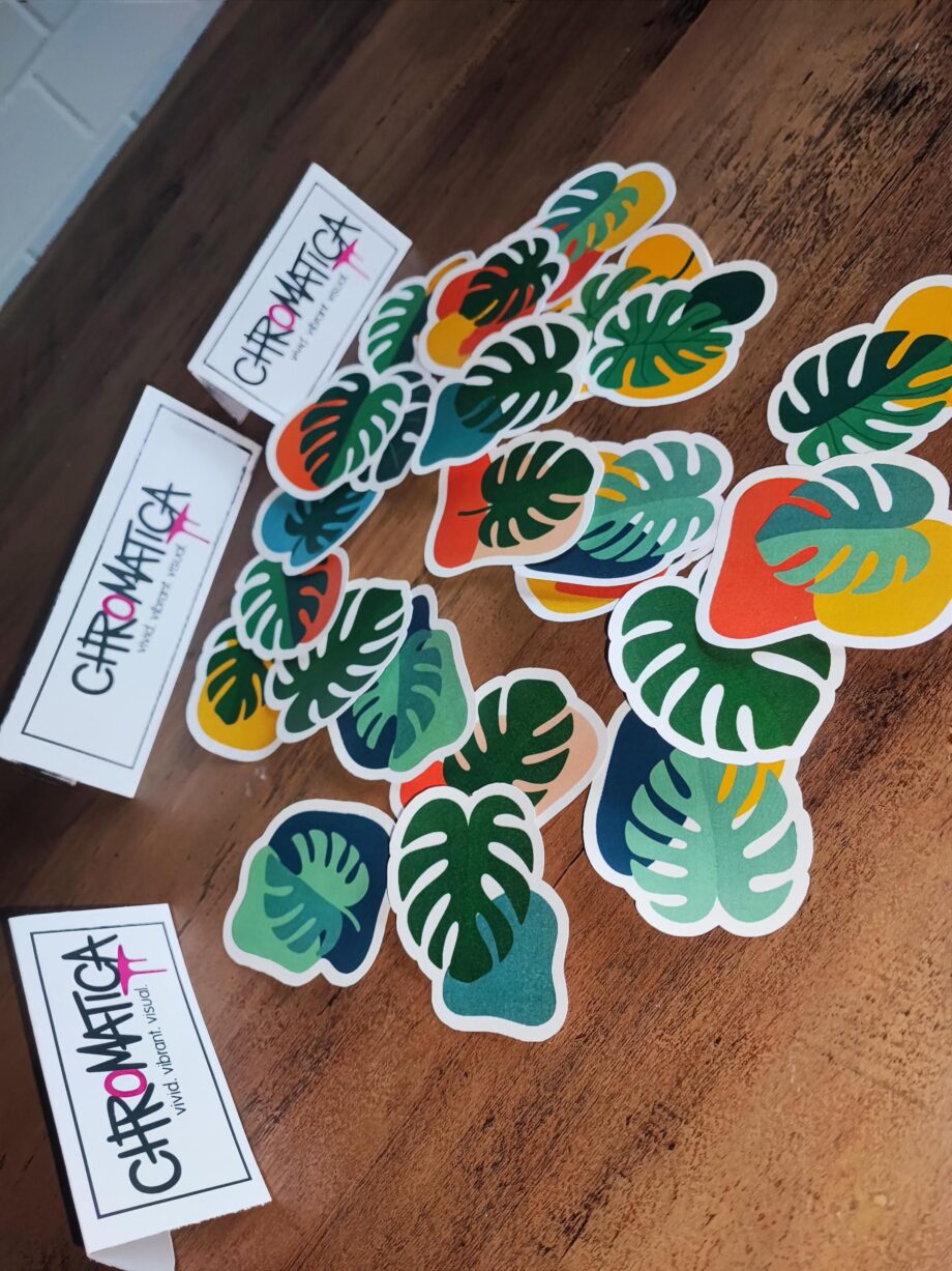 30 Monstera Aufkleber – Tropische Pflanzen Sticker Set | Wetterfest, vielseitig | Für Indoor & Outdoor Dekoration