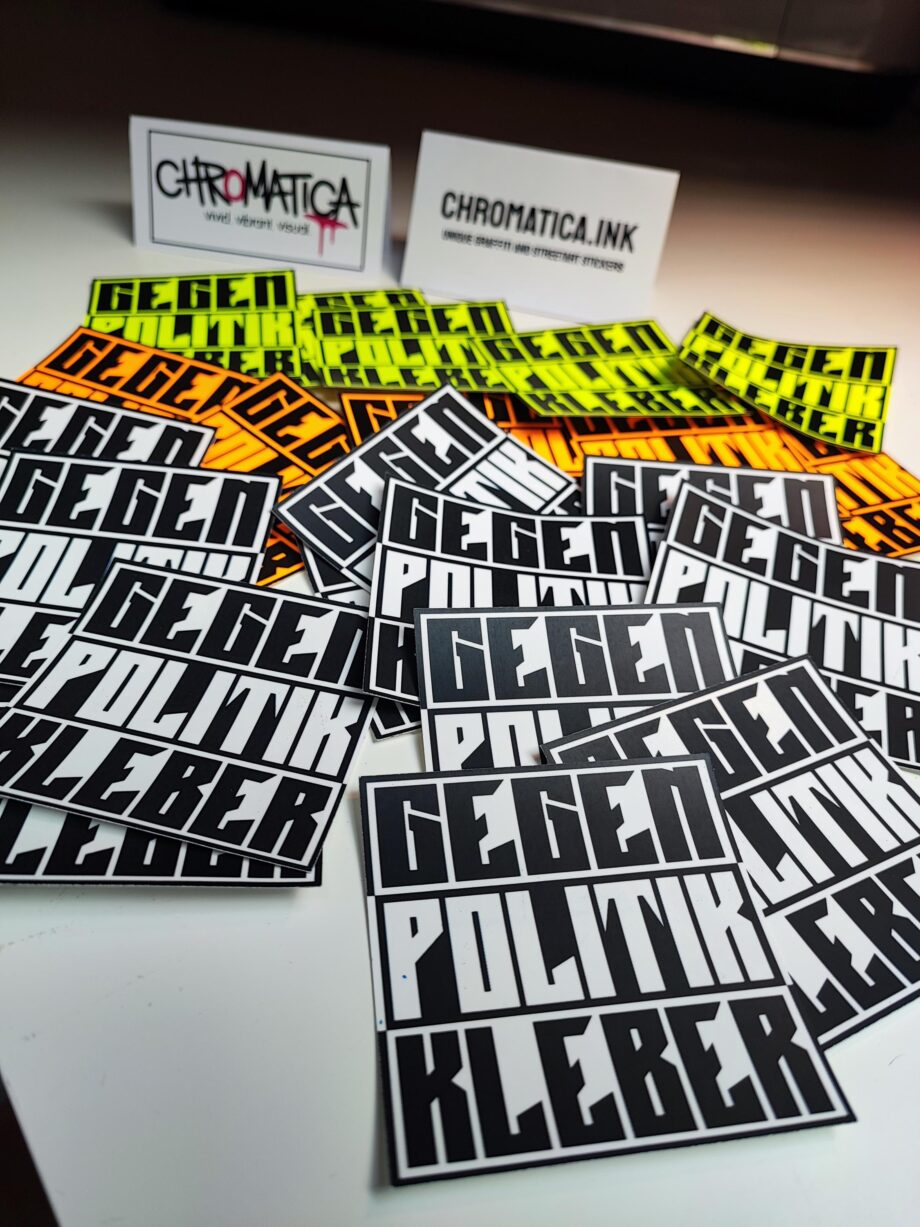 30 Gegen Politik Aufkleber – Streetart Sticker Set | Reclaim the Streets | Hochhaftend & langlebig | Graffiti statt Parolen