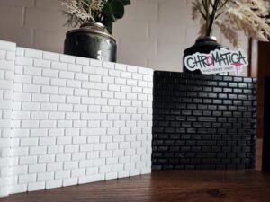 Mini Ziegelwand zum Bemalen – 3D Druck Graffiti Wand | DIY Streetart Modell | 10×11 cm PLA Brick Wall für Acrylfarben