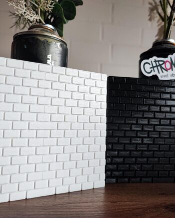 Mini Ziegelwand zum Bemalen – 3D Druck Graffiti Wand | DIY Streetart Modell | 10×11 cm PLA Brick Wall für Acrylfarben