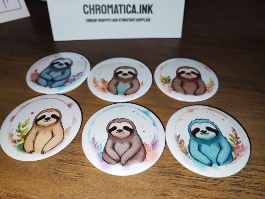 6x Handmade Pastell Badges – Süße Buttons für Kinder & kreative Anlässe | 58 mm | Mit Liebe in Deutschland gemacht