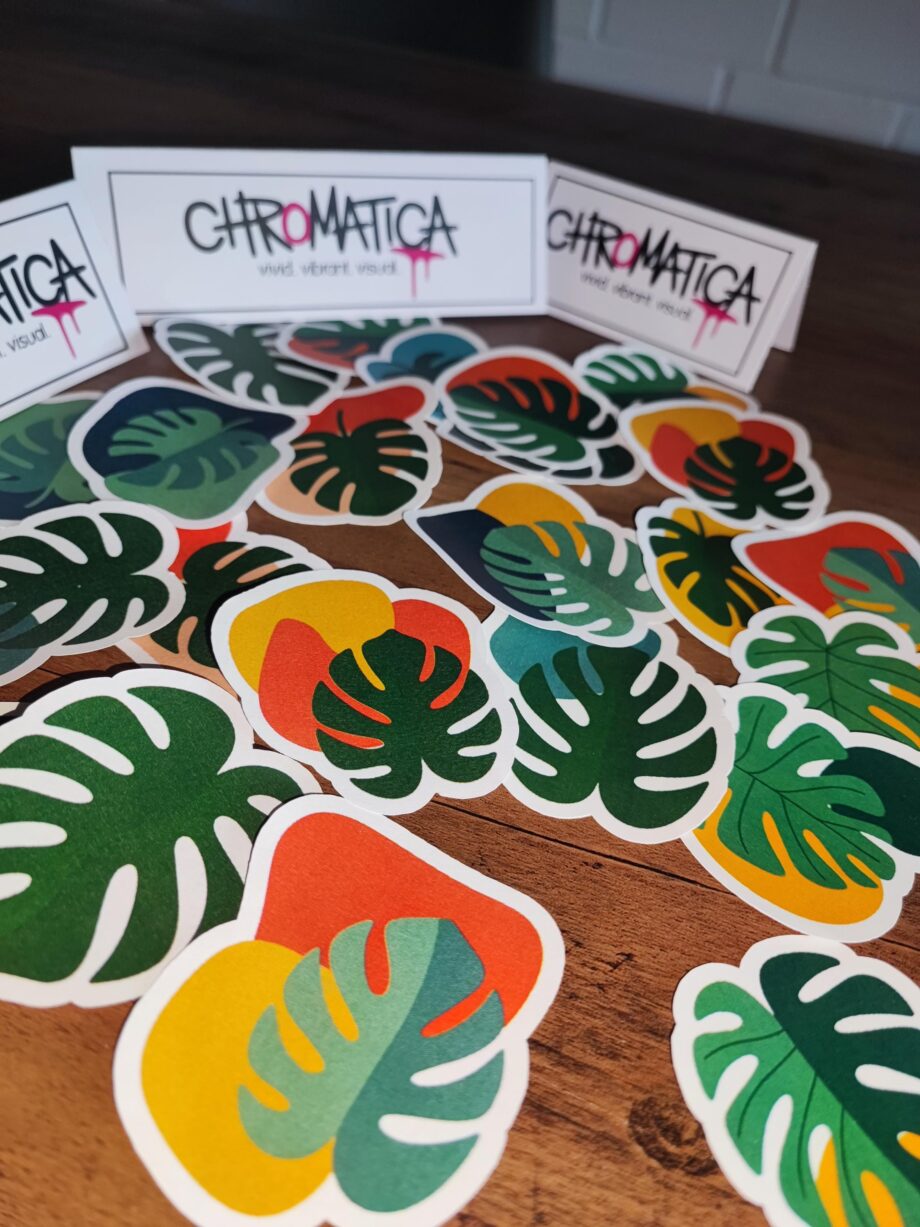 30 Monstera Aufkleber – Tropische Pflanzen Sticker Set | Wetterfest, vielseitig | Für Indoor & Outdoor Dekoration