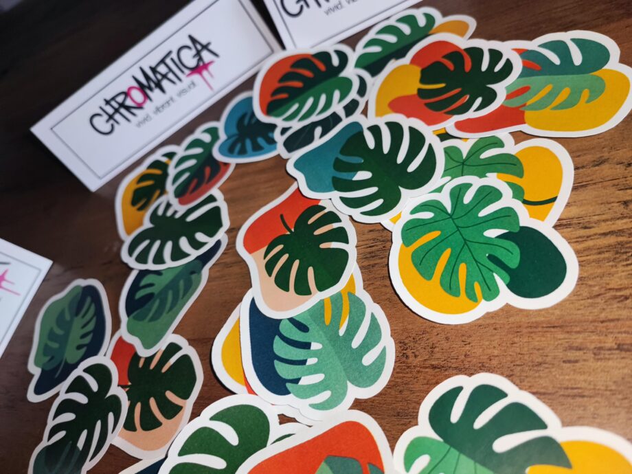 30 Monstera Aufkleber – Tropische Pflanzen Sticker Set | Wetterfest, vielseitig | Für Indoor & Outdoor Dekoration