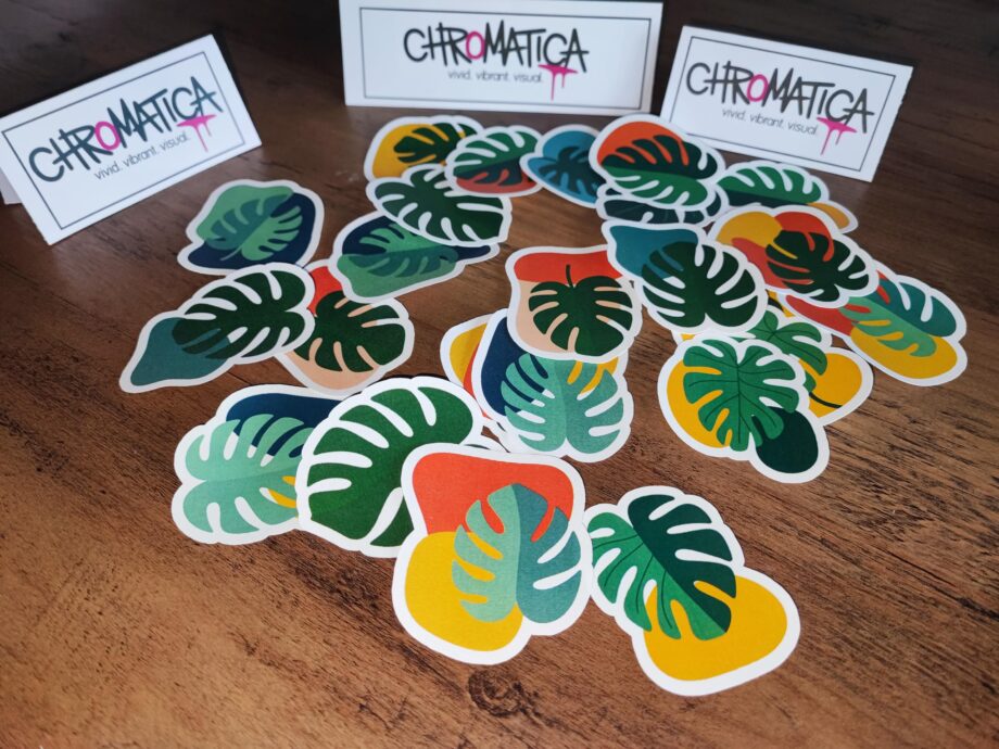 30 Monstera Aufkleber – Tropische Pflanzen Sticker Set | Wetterfest, vielseitig | Für Indoor & Outdoor Dekoration