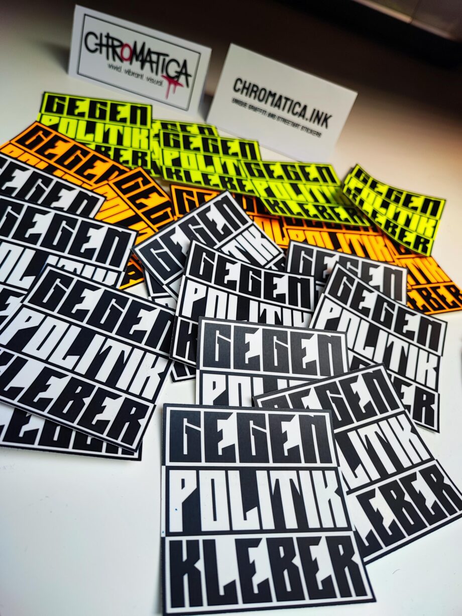 30 Gegen Politik Aufkleber – Streetart Sticker Set | Reclaim the Streets | Hochhaftend & langlebig | Graffiti statt Parolen