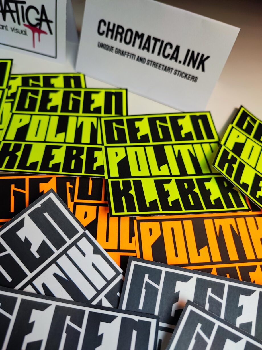 30 Gegen Politik Aufkleber – Streetart Sticker Set | Reclaim the Streets | Hochhaftend & langlebig | Graffiti statt Parolen